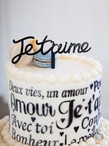 Je t'aime - Cake Topper