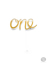 One - Cake Topper - Gold Mirror Acrylic