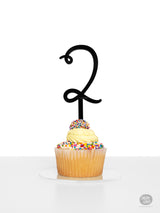 # 2 - Cake Topper - Black Acrylic