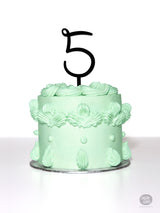 # 5 - Cake Topper - Black Acrylic