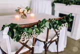 Bride + Groom - Wooden Hanging Signs