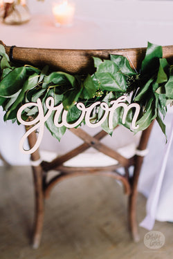 Groom - Wooden Hanging Sign