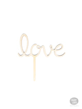 Love - Cake Topper - Wood
